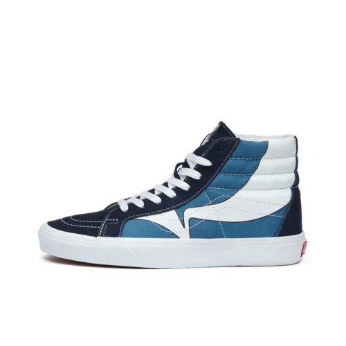 VANS SK8 High Топ Скейтборд Кроссовки Унисекс Синий Белый
