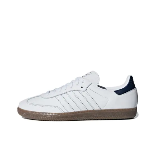Adidas Originals Samba Low Топ Скейтборд Кроссовки Унисекс Стандартный Белый