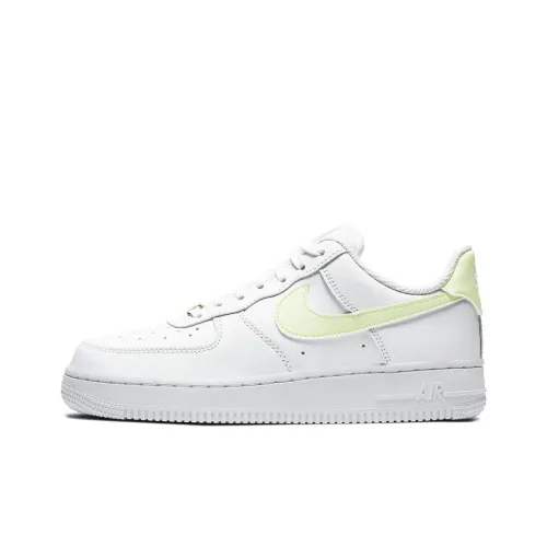 Nike Air FORCE 1 Non Slip Легкий Низкий Топ Скейтбординг Кроссовки Женские Белые Изумрудно-Зеленые
