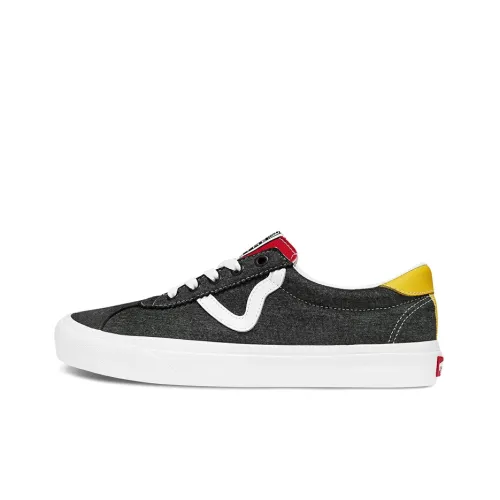 Vans Sports Low Топ Скейтборд Кроссовки Унисекс Черный Красный Желтый