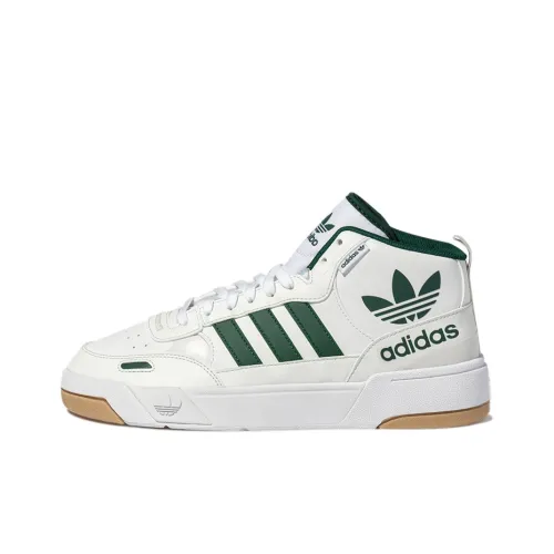 Adidas Originals Post Up Slip Resistant Abrasion Resistant Легкий MID Скейтбординг Кроссовки Унисекс Белый Зеленый