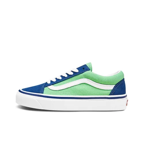 VANS Style 36 Series Низкие Скейтборд Кроссовки Унисекс Синие Зеленые