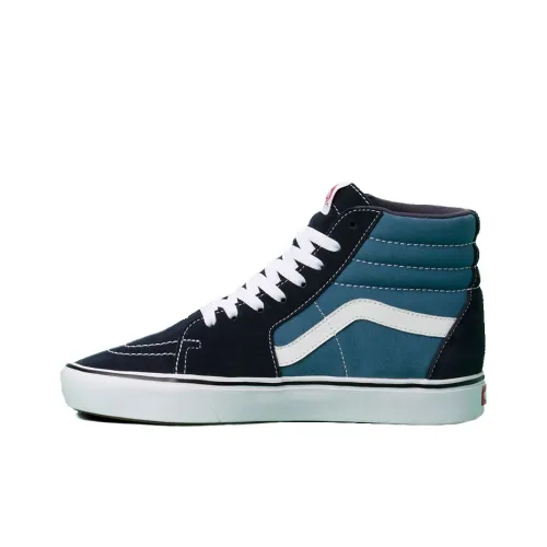 VANS SK8 Классический Comfycush Обувь Высокий Верх Скейтборд Кроссовки Унисекс Синий Черный
