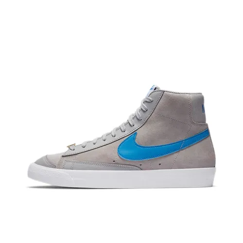 Nike Blazer 77 NRG Thermal Coating MID Скейтбординг Кроссовки Топ Унисекс Серый Синий