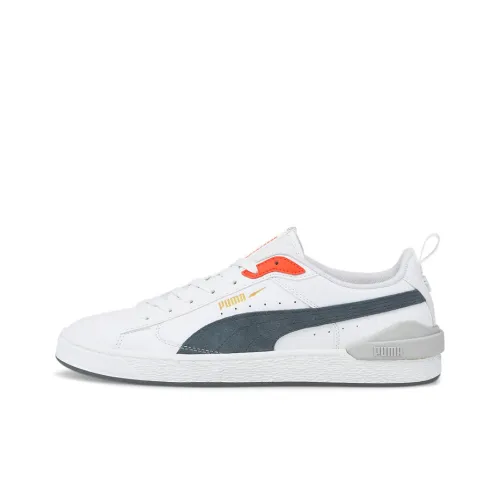PUMA Suede Bloc Low Skateboard Кроссовки Унисекс Белый Серый Черный