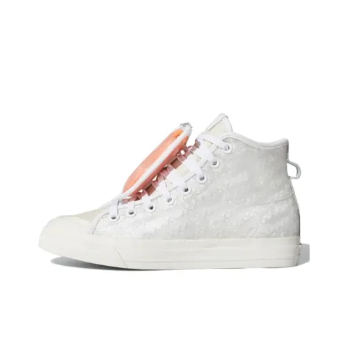 Adidas Originals Slip Resistant Abrasion Resistant High Топ Скейтборд Кроссовки Мужские Белые