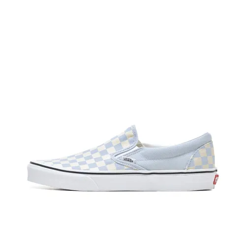 VANS Slip On CLASSICS Low Top Скейтборд Кроссовки Unisex Light Синий Белый