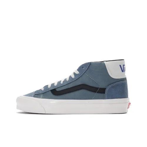 VANS Old Skool Collection L MID Топ Скейтборд Кроссовки Унисекс Синий Белый