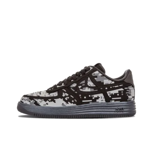 Nike Air FORCE 1 Low Digi Nrg Low Топ Скейтборд Кроссовки Мужские Черный Серый Белый