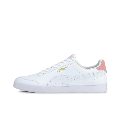 PUMA Shuffle Low Топ Скейтборд Кроссовки Унисекс Белый Розовый
