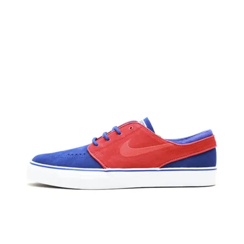 Nike SB Stefan Janoski Нескользящий Легкий Низкий Топ Скейтборд Кроссовки Мужские Синий Красный
