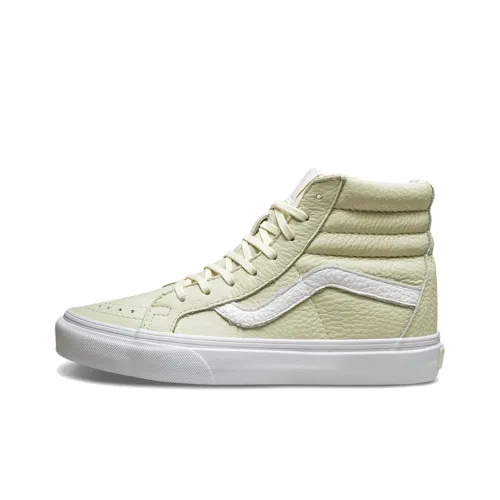Vans SK8 High Скейтборд Кроссовки Унисекс Бежево-Желтые