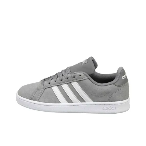 Adidas Neo GRAND COURT Slip-resistant Low Top Скейтборд Кроссовки Мужские Wolf Gray