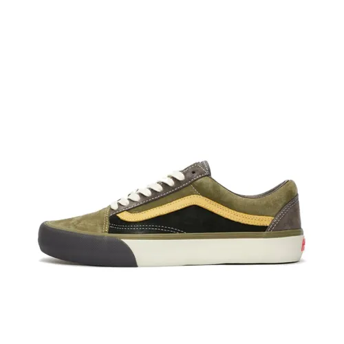 VANS Old Skool Collection Vlt L Low Топ Скейтборд Кроссовки Унисекс Черный Зеленый