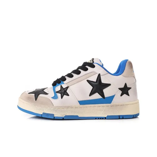 KAALIXTO Help Звезды Звезда Обувь Противоскользящая Устойчивая к износу Низкий Топ Скейтборд Кроссовки Унисекс Синий