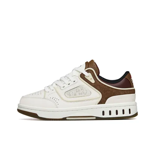 ANTA Низкие кроссовки для скейтбординга белые коричневые лимитированная серия на День Влюбленных Вечная любовь