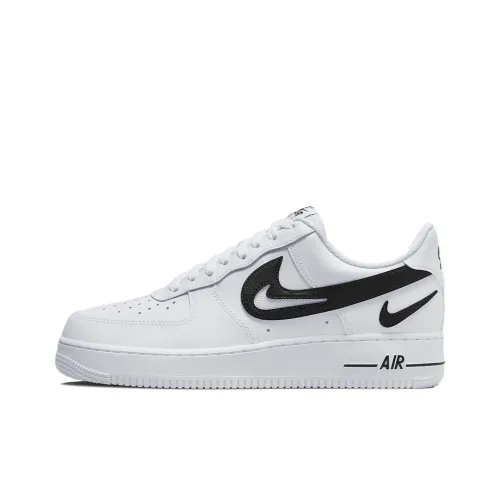 Nike Air Force 1 Устойчивый к истиранию Легкий Противоскользящий Низкий Топ Скейтборд Кроссовки Мужские Белый Черный