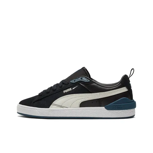 PUMA Suede Series Bloc Low Скейтборд Кроссовки Топ Унисекс Черный