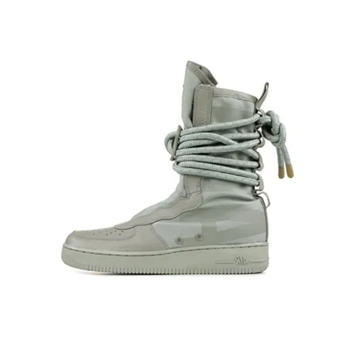 Nike Air Force 1 New Heights High Топ Скейтборд Кроссовки Мужские Серебристо-Серые