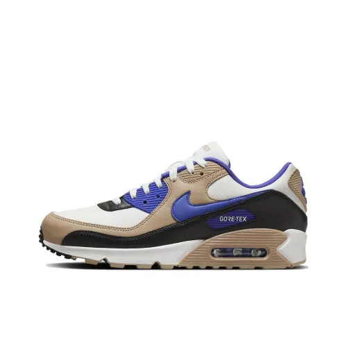 Nike Air Max 90 Gore Te Low Топ Повседневная обувь Мужская Белый Коричневый Синий