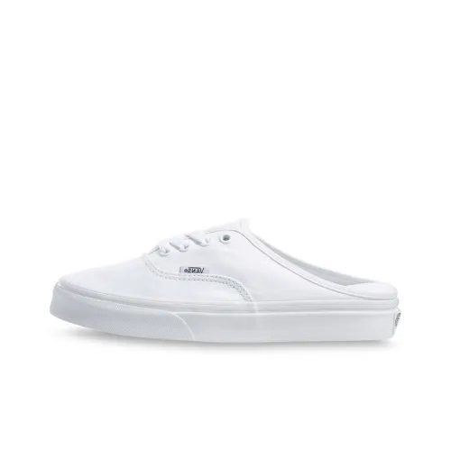 VANS Authentic Low Top Скейтборд Кроссовки Унисекс Чисто Белый