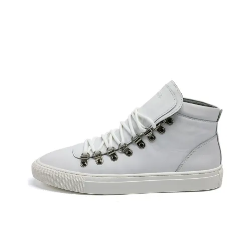 DIEMME Износостойкие и Легкие Высокие Кроссовки для Скейтбординга Мужские Белые