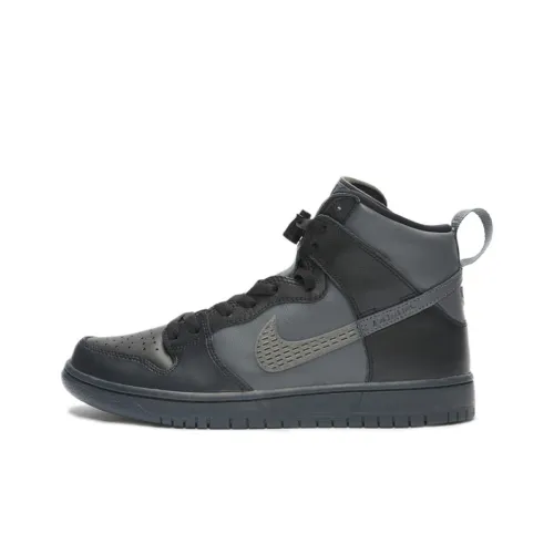 FPAR x Nike Dunk SB Pro Non Slip Легкий Высокий Топ Скейтборд Кроссовки Унисекс Черный Серый