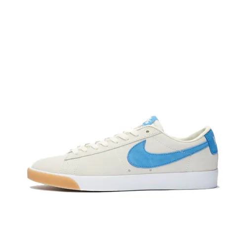 Nike Blazer GT Non Slip Легкий Низкий Топ Скейтборд Кроссовки Унисекс Белый Синий
