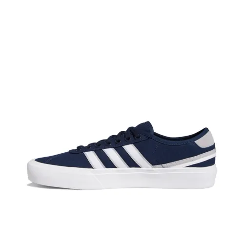 Adidas Originals Delpala Slip-Resistant Low Top Скейтборд Кроссовки Унисекс Синий Белый