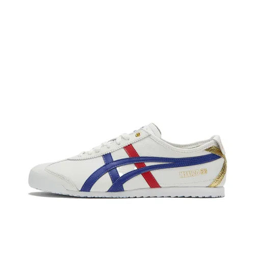Onitsuka Tiger MEXICO 66 Low Топ Скейтборд Кроссовки Унисекс Белый Синий