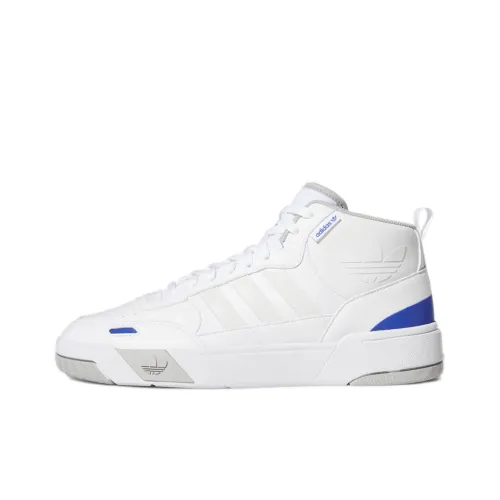 Adidas Originals Post Up Slip Resistant Abrasion Resistant MID Топ Скейтборд Кроссовки Унисекс Белый Синий
