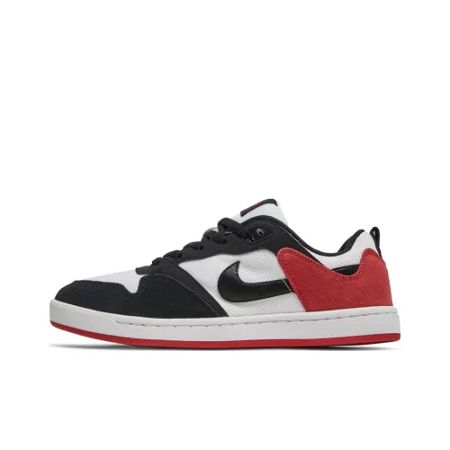 Nike SB Alleyoop Покрытие Slip-Resistant Низкие Кроссовки для Скейтбординга Мужские Черные Белые Красные