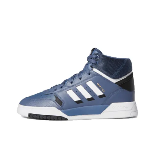 Adidas Originals Drop Step Anti-slip Легкий Высокий Топ Скейтборд Кроссовки Мужские Ink Синий