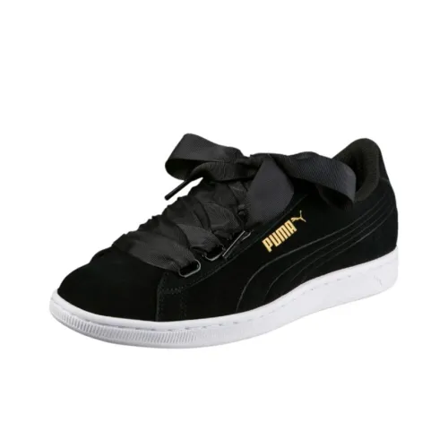PUMA Vikky Ribbon Low Top Скейтборд Кроссовки Женские Черные