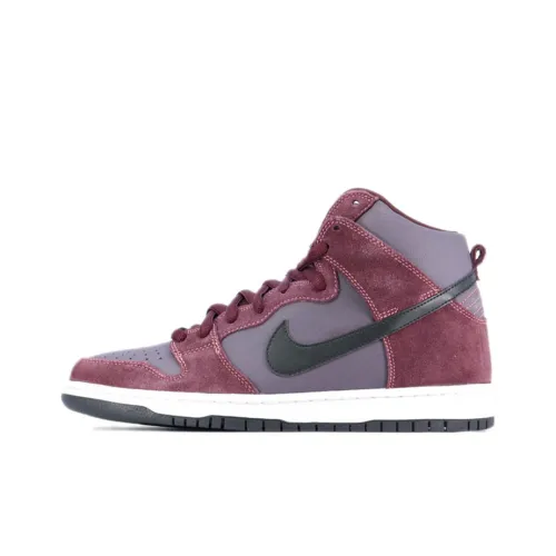 nike Dunk SB Deep Бургунди Gridiron Нескользящий Легкий Высокий Топ Скейтборд Кроссовки Мужские Черный Коричневый