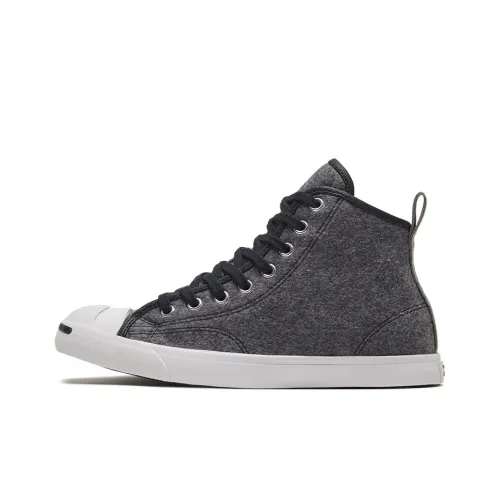 Конверс Jack Purcell LP Slip Resistant Abrasion Resistant Легкий Высокий Топ Скейтборд Кроссовки Женские Серый