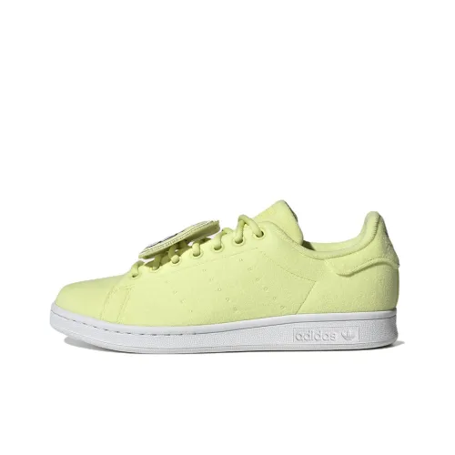 Adidas Originals Stan Smith Устойчивые к истиранию Низкие Кроссовки для скейтбординга Женские Ярко-желтые
