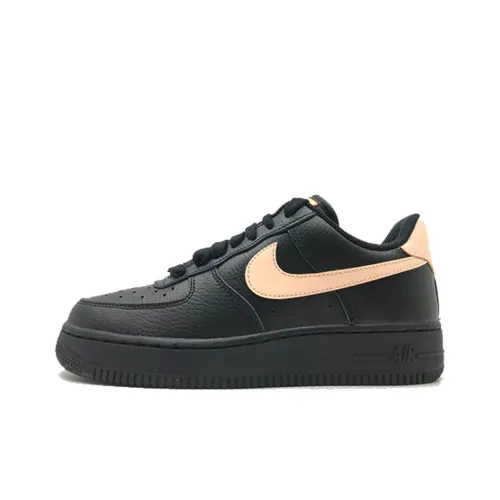 Nike Air FORCE 1 Покрытие Slip-Resistant Низкий Топ Скейтбординг Кроссовки Женские Черные