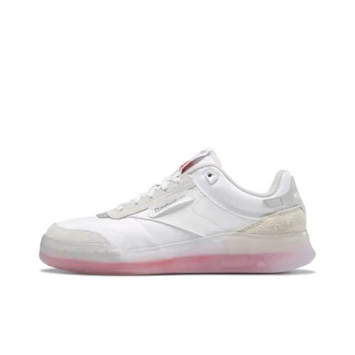 Reebok Club C Legacy Lightweight And Дышащий Низкий Топ Кроссовки для скейтбординга Женские Белые Серые