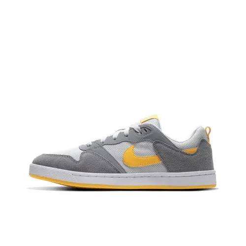 Nike SB Alleyoop Low Топ Скейтборд Кроссовки Унисекс Серый Желтый