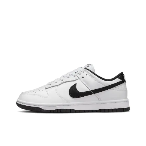 Nike Dunk 'Реверс Панда Slip Resistant Abrasion Resistant Легкий Low Топ Кроссовки для скейтбординга Women's White Black