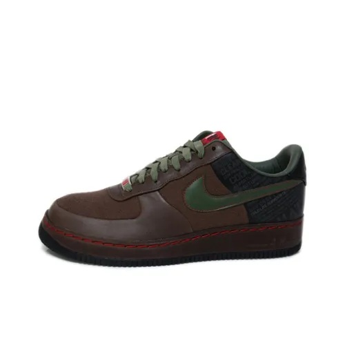 Nike Air Force 1 Low Supreme Оригинальный Six Calvin Natt7 Амортизация Легкий Низкий Топ Скейтбординг Кроссовки Мужские Темно-коричневый