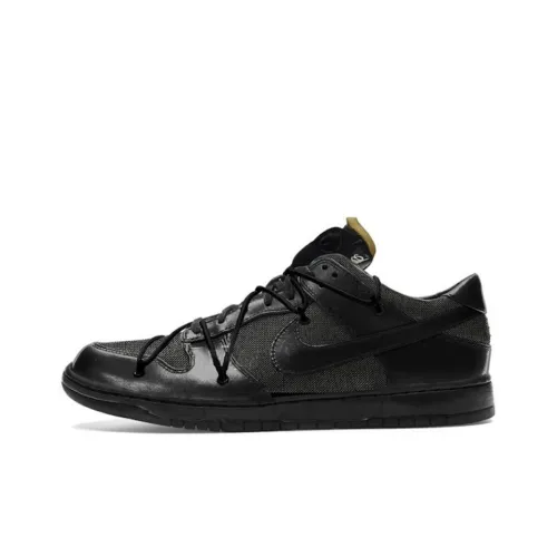 Off Белый x Nike Dunk Slip-Resistant Abrasion-Resistant Low-Top Скейтборд Кроссовки Мужские Черные
