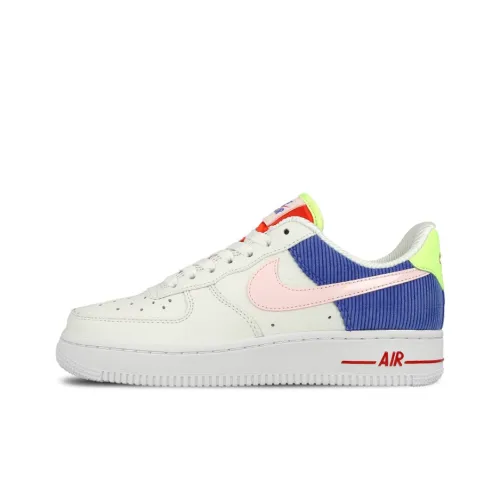 Nike Air FORCE 1 Покрытие Slip-Resistant Низкие Кроссовки для скейтбординга Женские Белый Зеленый Синий