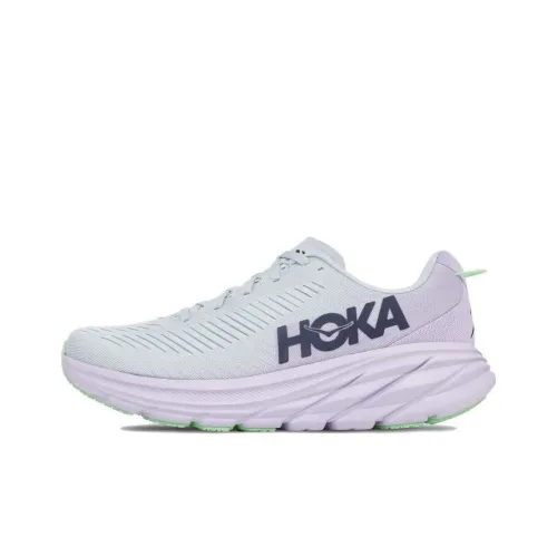 HOKA ONE ONE Rincon 3 Устойчивые к истиранию Низкие Кроссовки для бега Женские Фиолетово-зеленые