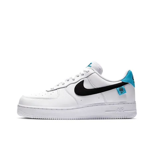 Nike Air FORCE 1 07 Low Топ Скейтборд Кроссовки Мужские Белый Синий Черный
