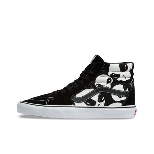 VANS SK8 Alien Ghosts High Топ Скейтборд Кроссовки Унисекс Черный Белый