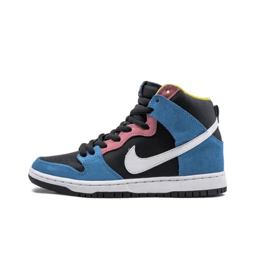 Nike Dunk SB Bazooka JOE Non Slip Легкий Высокий Топ Скейтбординг Кроссовки Мужские Синие Белые