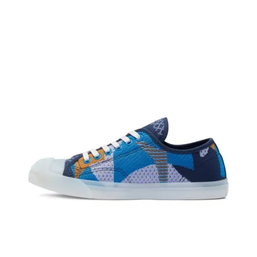 Конверс Jack Purcell LP Open-Ended Smiley Low Top Скейтборд Кроссовки Unisex Синий Многоцветный