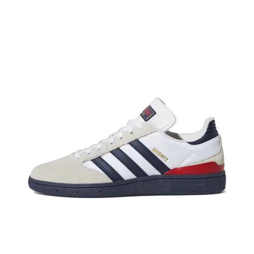 Adidas Originals Busenitz Устойчивые к истиранию низкие скейтбордические кроссовки Мужские Белый Синий